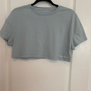 Alphalete Green Short Sleeve Crop T-Shirt